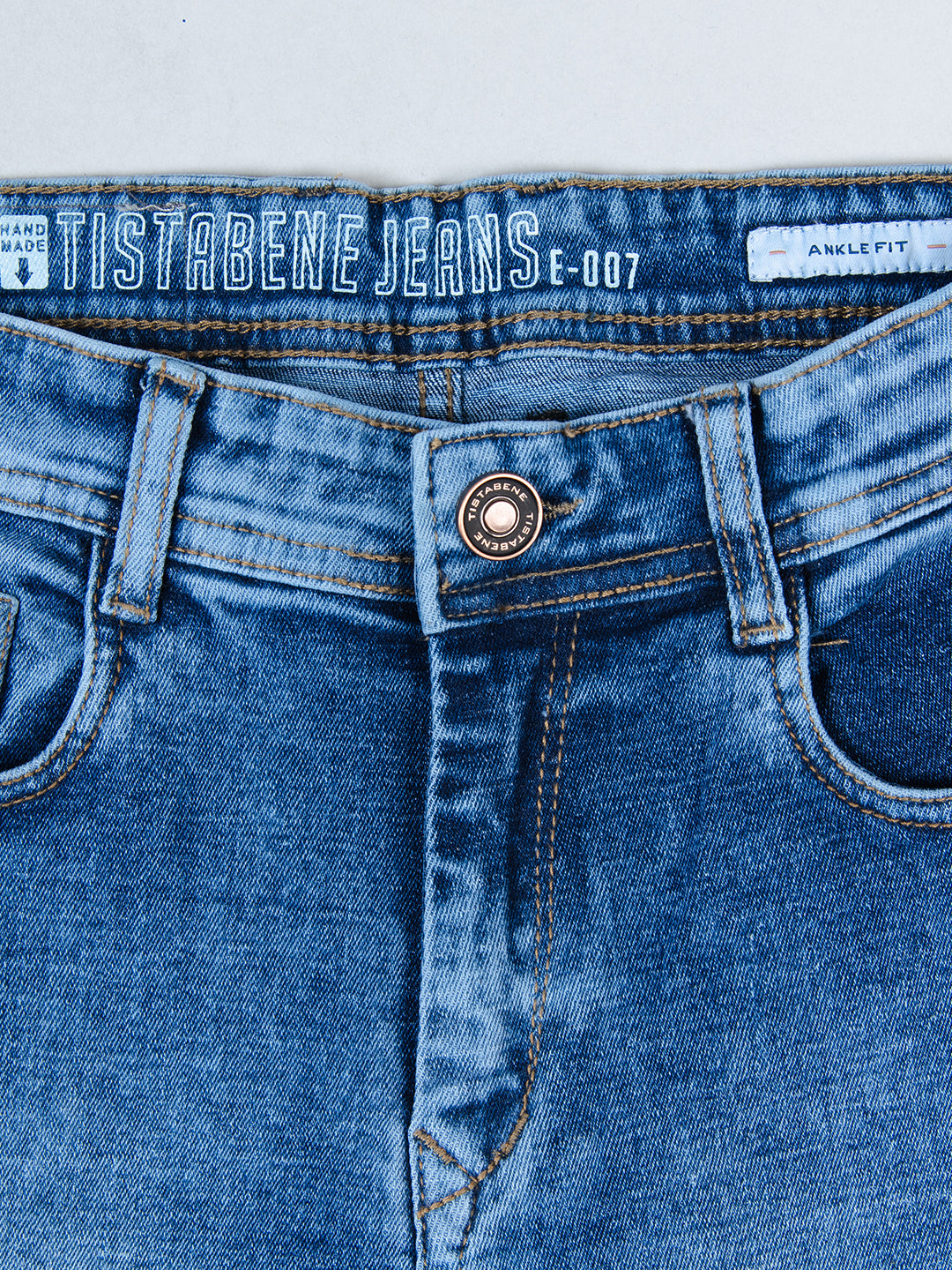 Nuon by Westside Solid Light Blue Denim Jeans